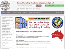 Tablet Screenshot of manualhandling.net.au